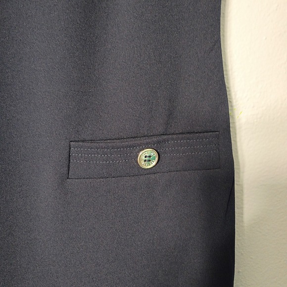 Tommy Hilfiger Women's Size 6 Navy Blue V-Neck Sheath Dress‎ w/Gold Grommets - Picture 6 of 8